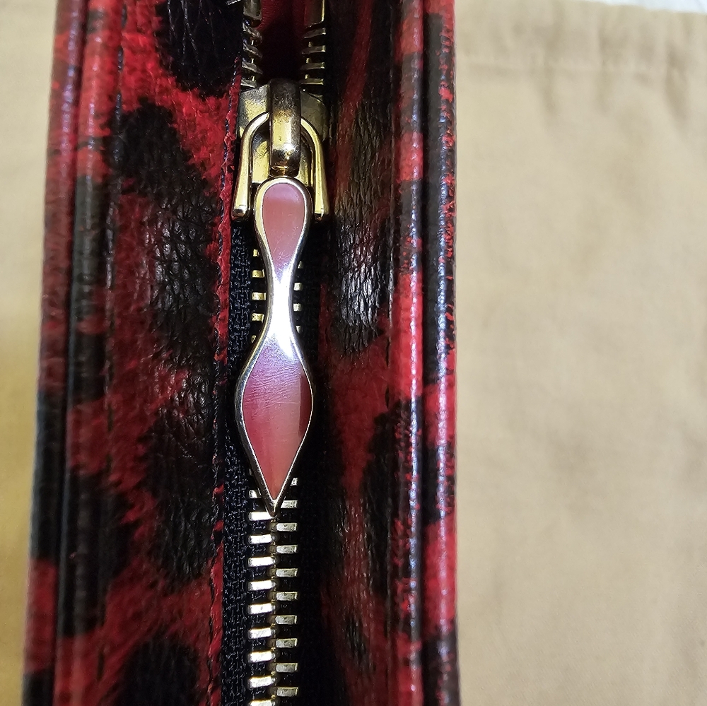 Pre-loved Authentic Christian Louboutin Red Leopard 2WAY Bag - Picture 13 of 17